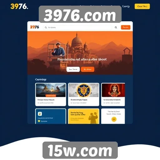 Interface do usuário do site 3976.com